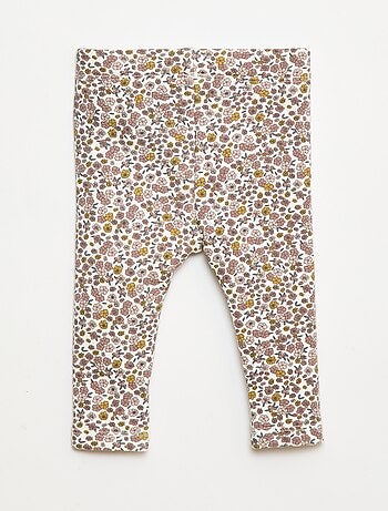 Legging fourré en molleton avec nœud