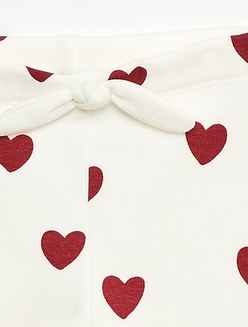 Legging fourré en molleton avec nœud