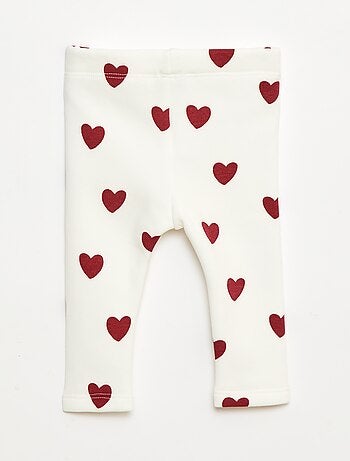 Legging fourré en molleton avec nœud