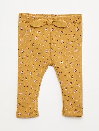 Legging fourré en molleton avec nœud