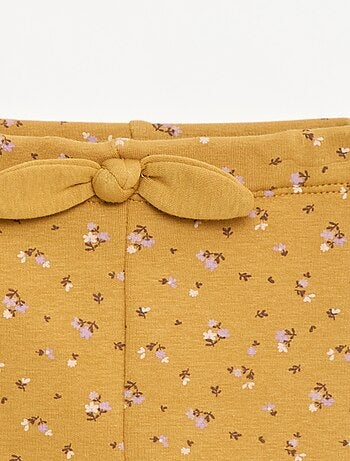 Legging fourré en molleton avec nœud