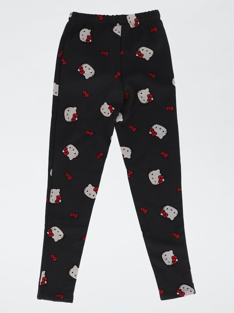 Legging fourré 'Hello Kitty' Noir - Kiabi