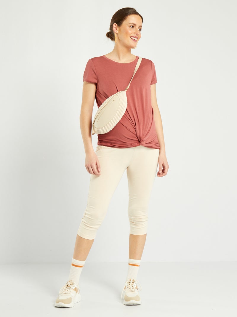Legging grossesse Ecru - Kiabi