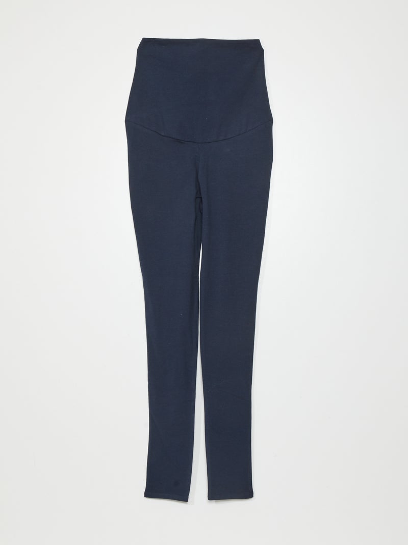 Legging grossesse en maille extensible Bleu marine - Kiabi