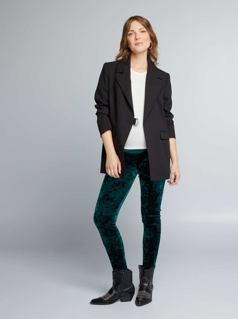 Legging grossesse en velours Vert - Kiabi