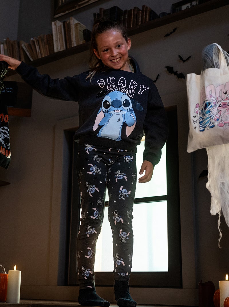 Legging 'Halloween' 'Disney' 'Stitch' Zwart - Kiabi