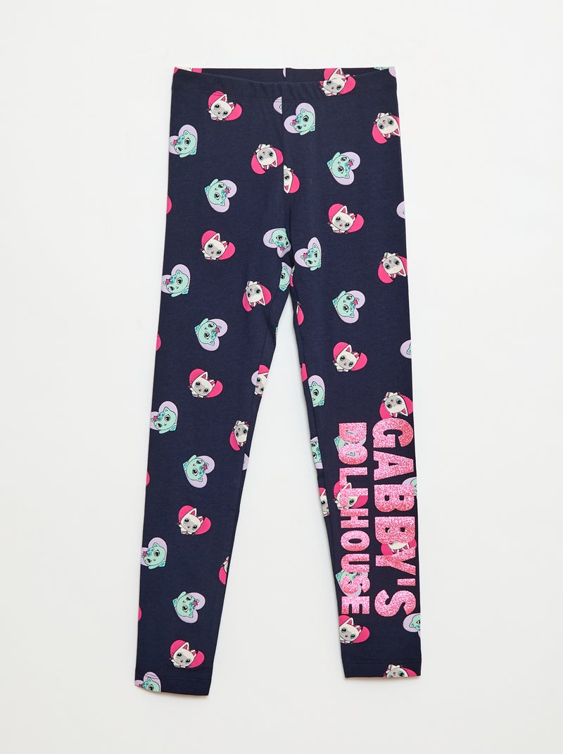 Legging imprimé en coton 'Gabby's dollhouse' Bleu - Kiabi
