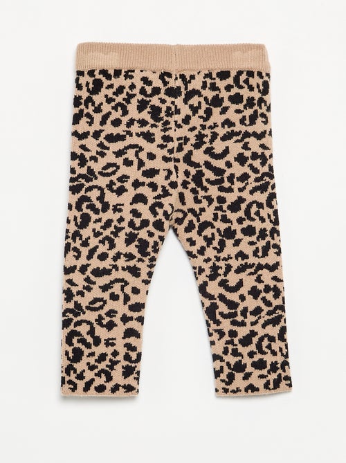 Legging imprimé en maille compacte - Kiabi