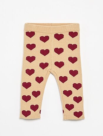 Legging imprimé en maille compacte