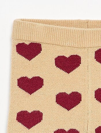 Legging imprimé en maille compacte