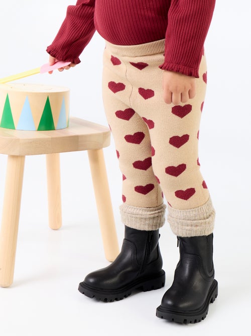 Legging imprimé en maille compacte - Kiabi