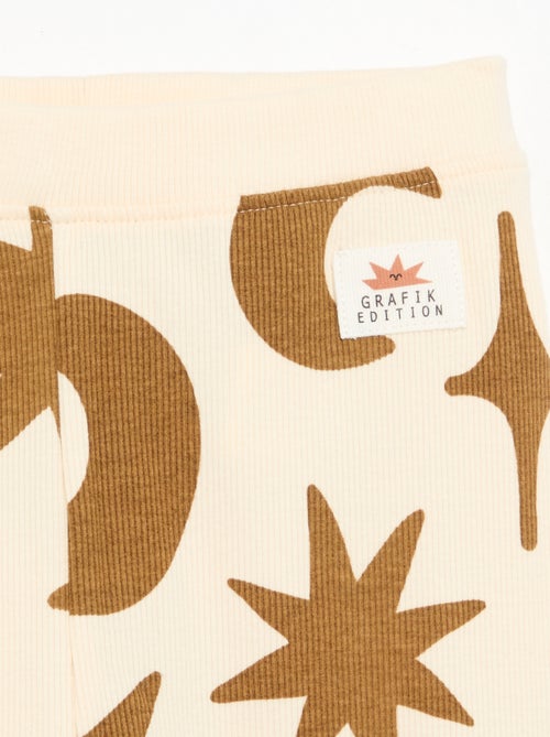 Legging imprimé en maille côtelée - Kiabi Legging imprimé en maille côtelée - Kiabi
