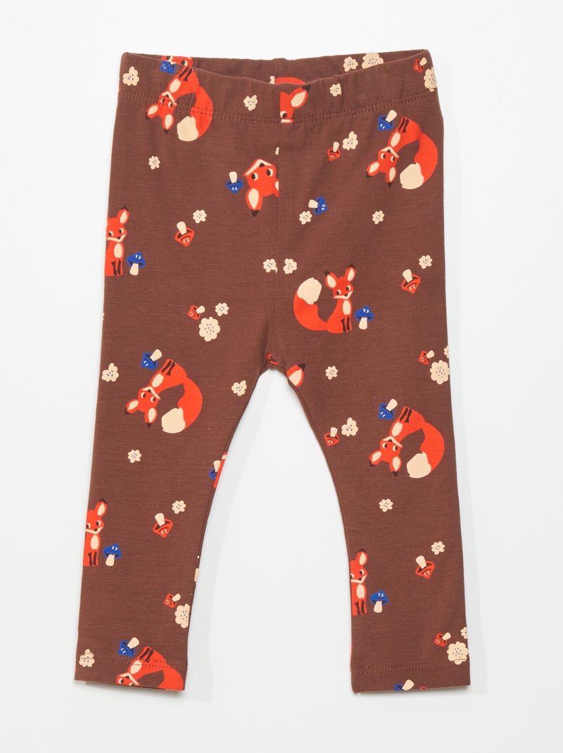 Legging imprimé 'renard' Marron - Kiabi