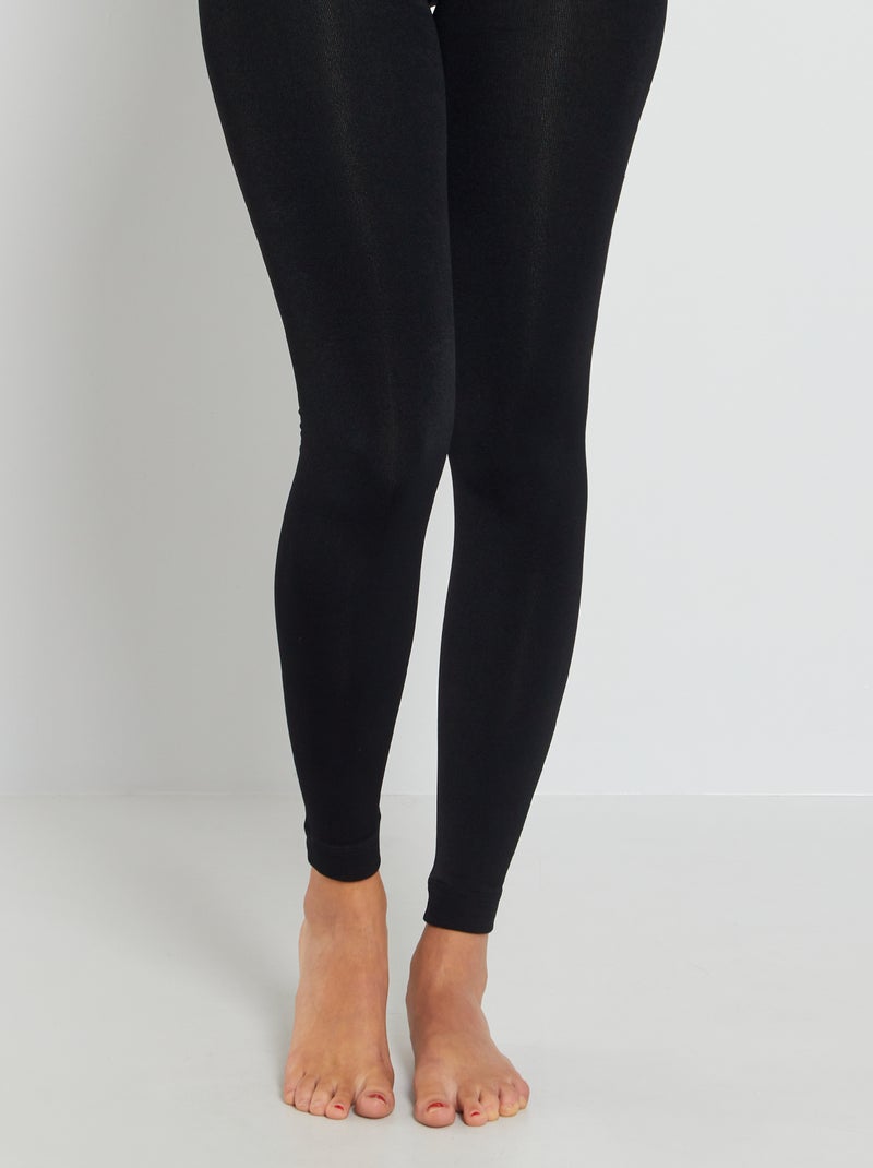 Legging intérieur polaire noir Kiabi