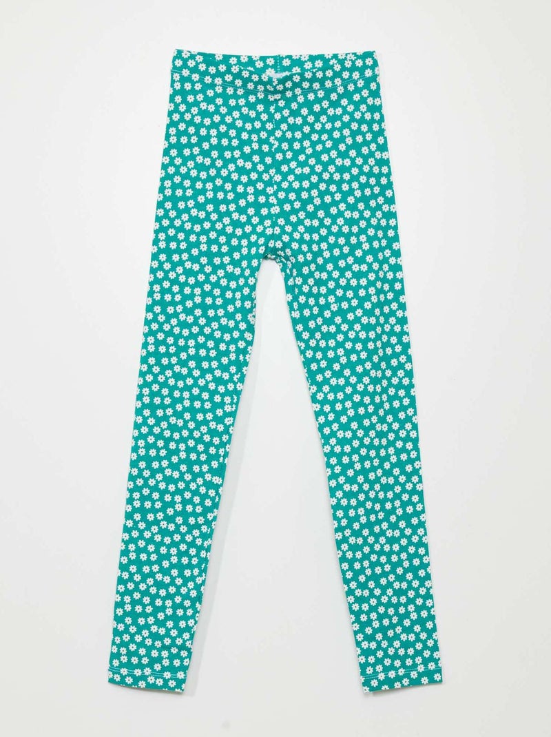 Legging long à motifs Vert - Kiabi