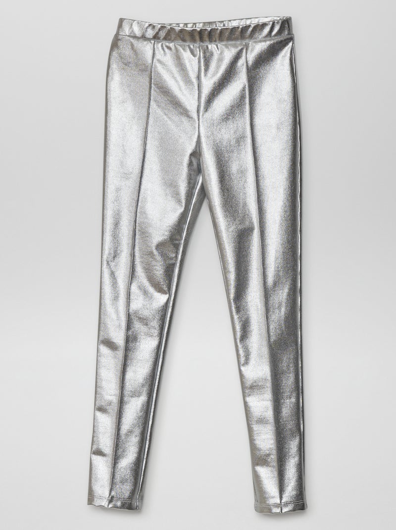 Legging long brillant argent - Kiabi