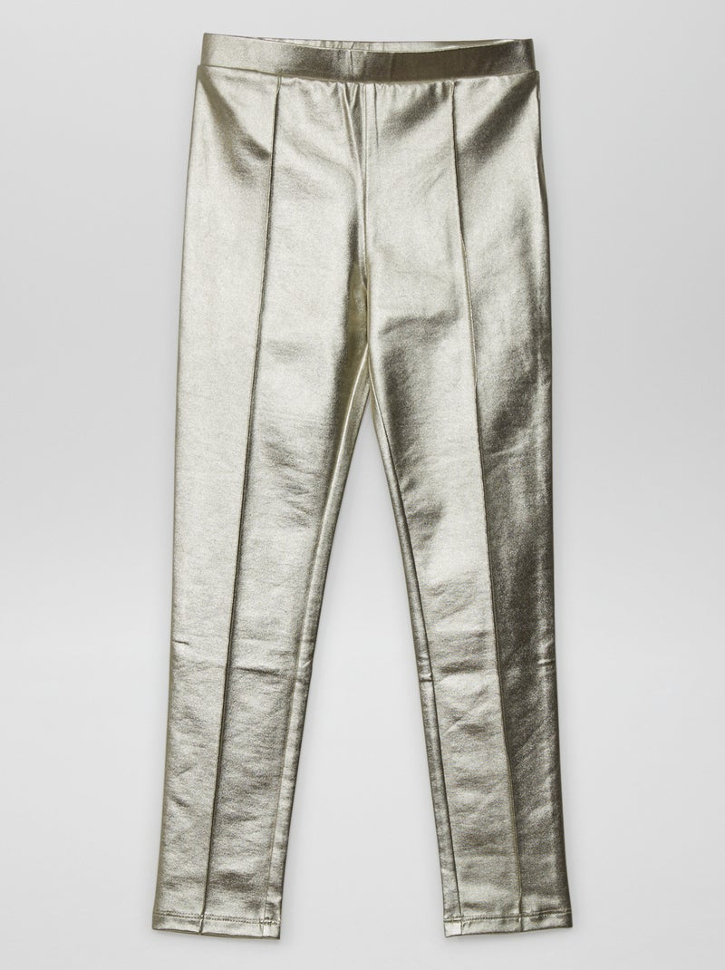 Legging long brillant Doré - Kiabi
