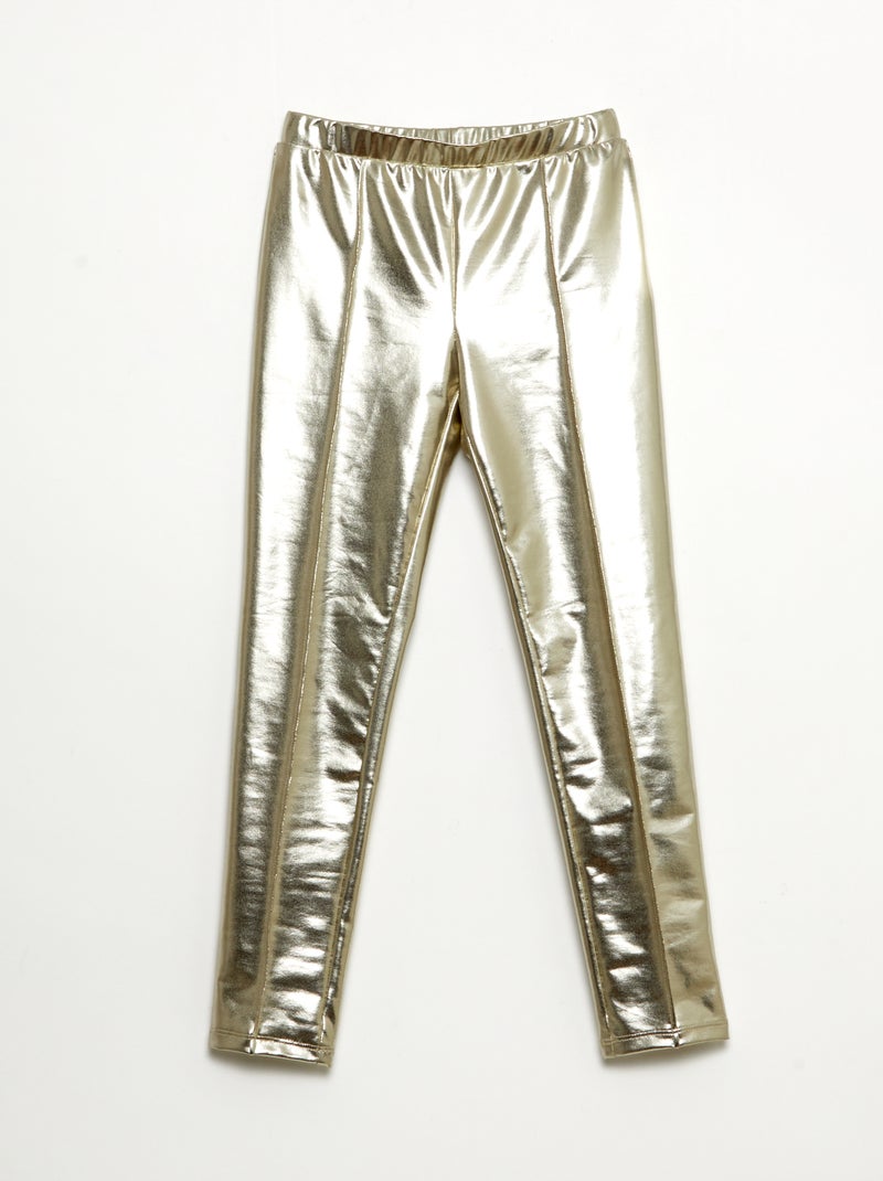 Legging long en simili Beige - Kiabi