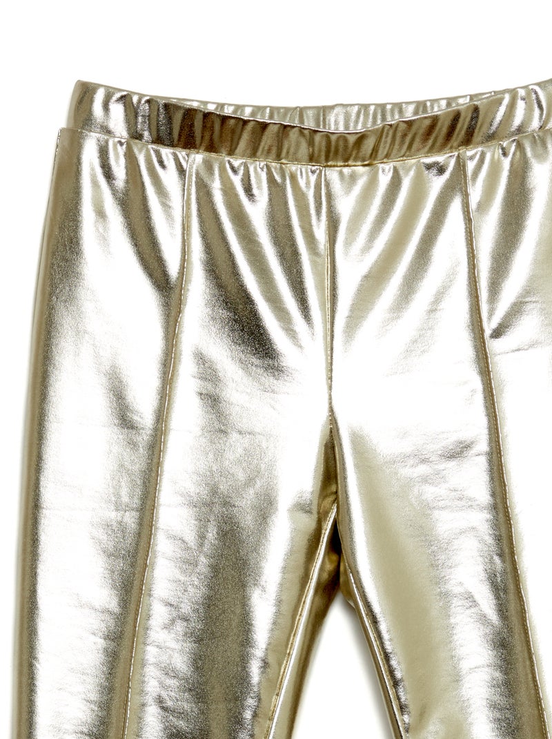 Legging long en simili Beige - Kiabi