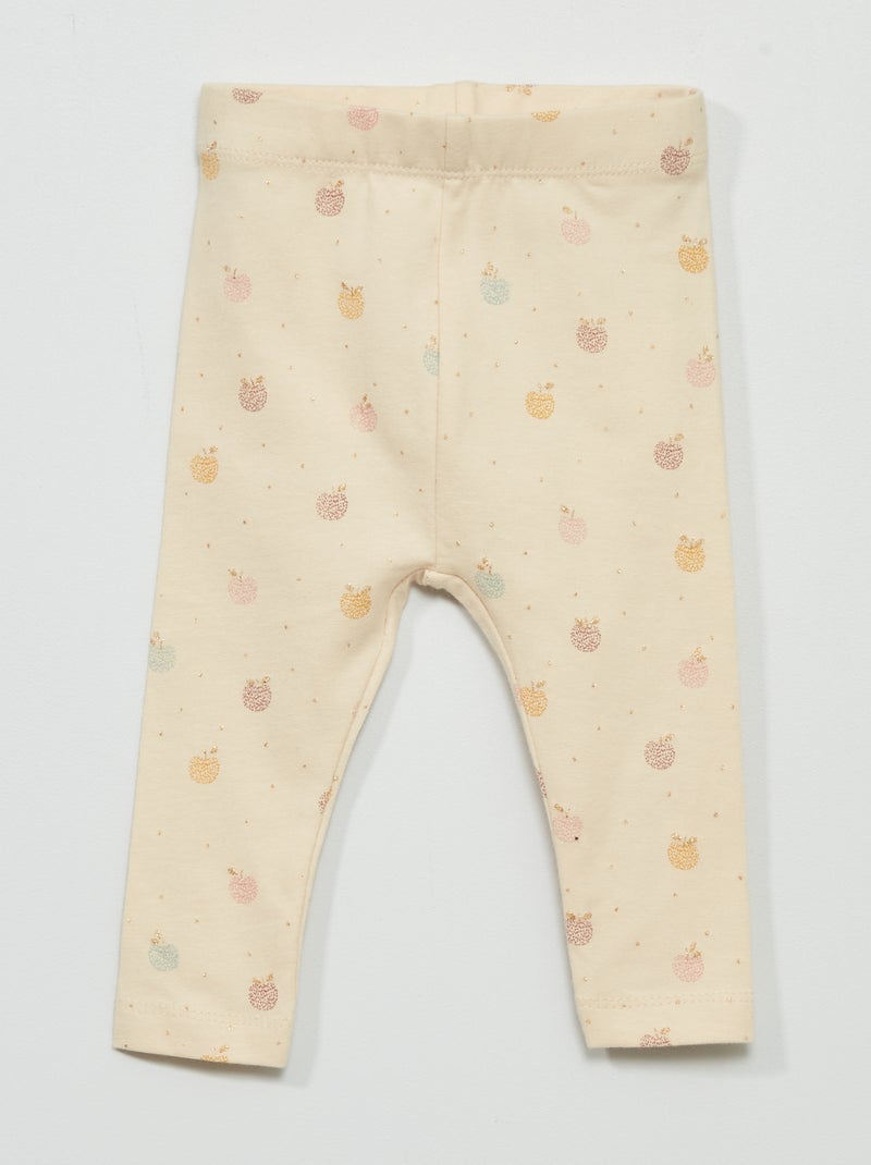 Legging long fantaisie Beige - Kiabi