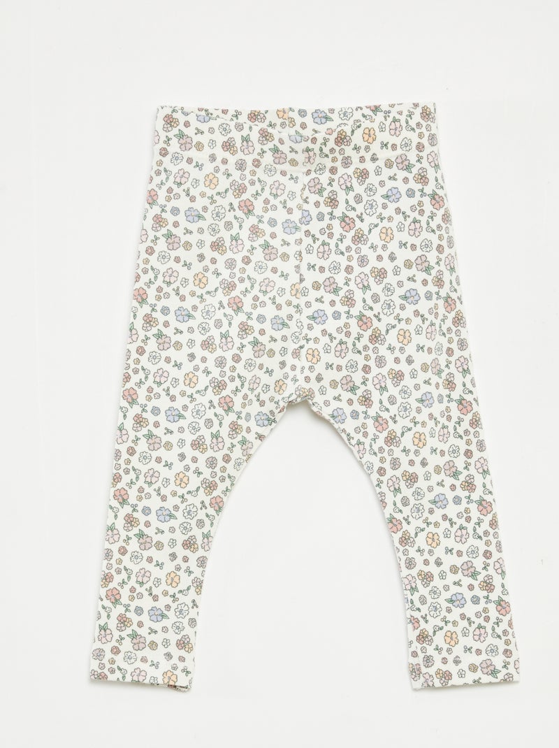 Legging long fantaisie Blanc - Kiabi