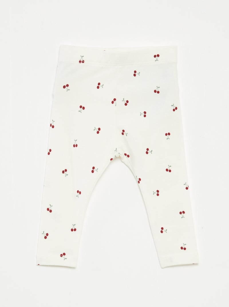 Legging long fantaisie Blanc - Kiabi