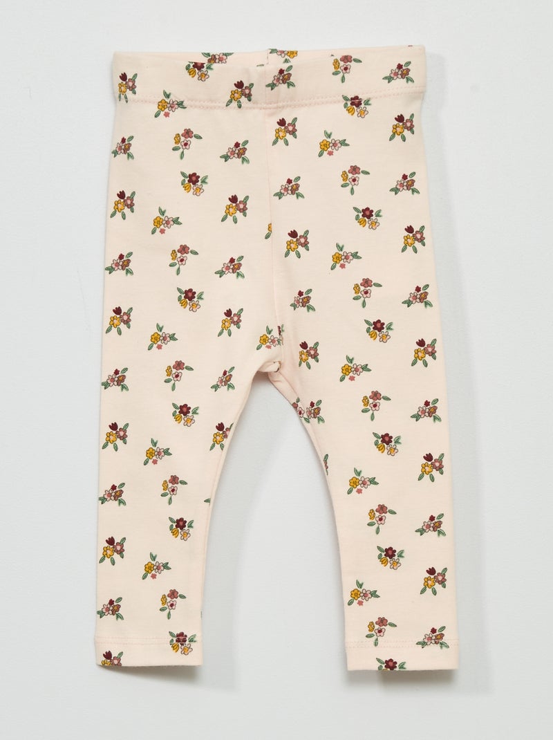 Legging long fantaisie Rose clair - Kiabi