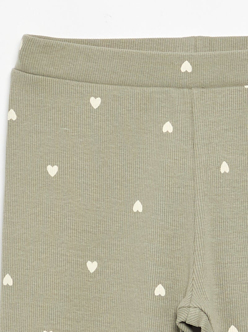 Legging long imprimé Vert - Kiabi