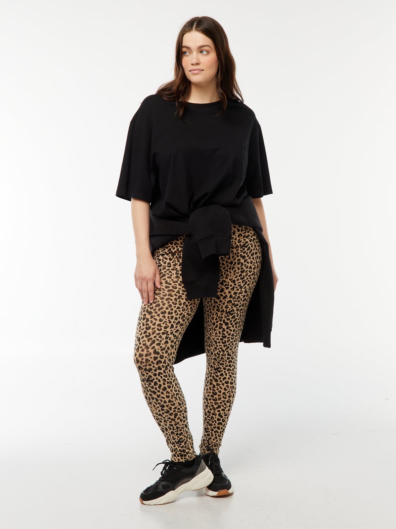 Legging long léopard Beige - Kiabi
