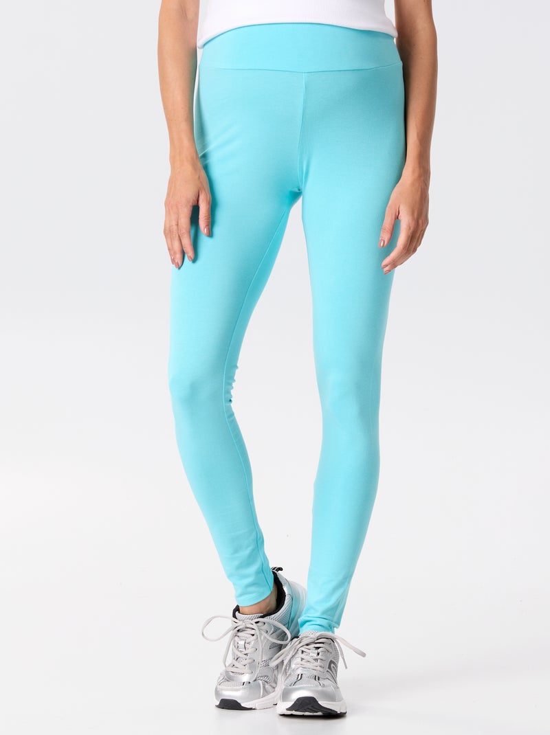 Legging long sans couture Bleu - Kiabi