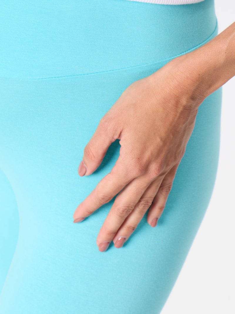 Legging long sans couture Bleu - Kiabi