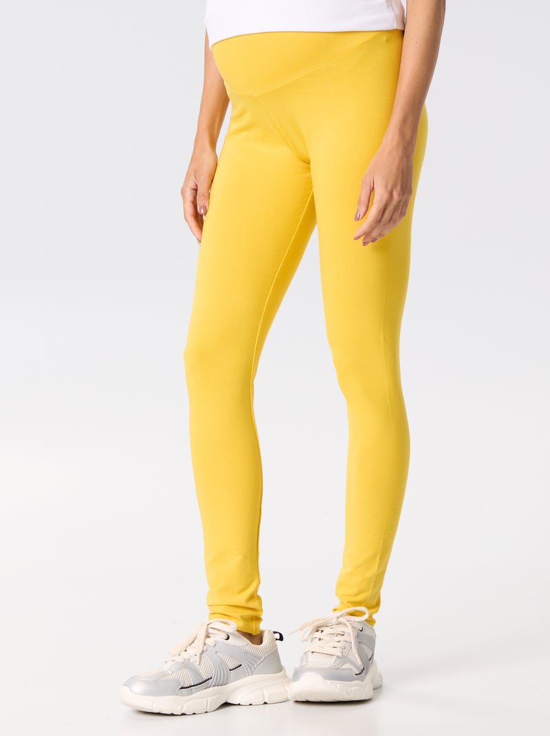 Legging long sans couture Jaune - Kiabi