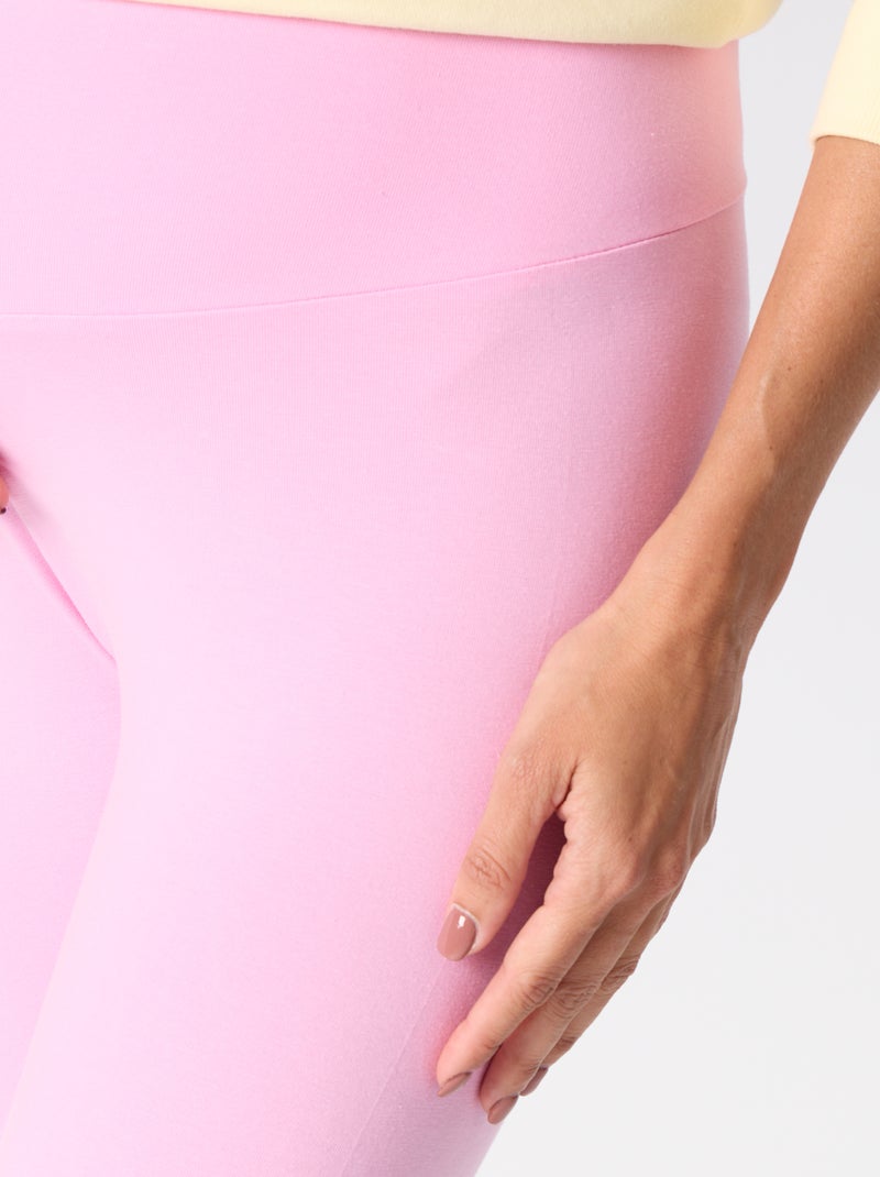 Legging long sans couture Rose - Kiabi