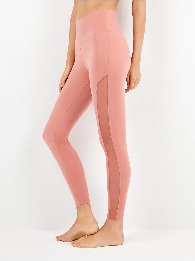Legging long taille haute Rose - Kiabi