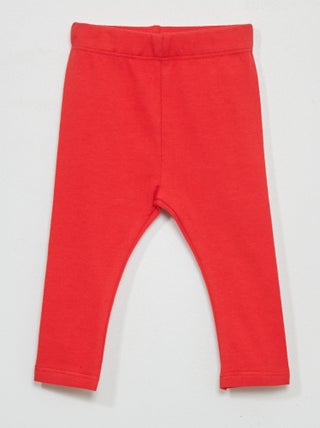 Legging long uni en maille jersey