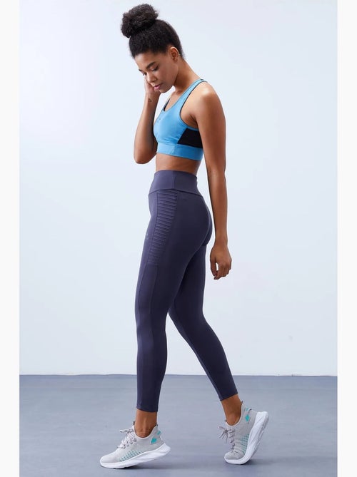 Legging met hoge taille en smalle pijp tommy - Kiabi