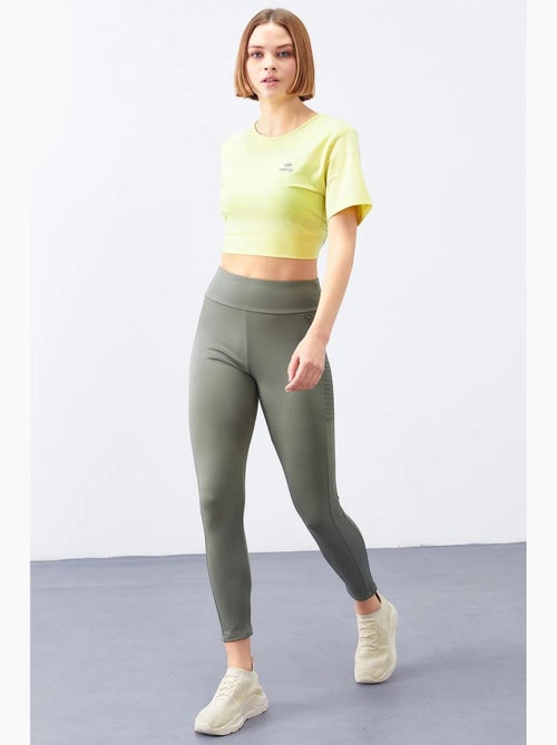 Legging met hoge taille en smalle pijp tommy - Kiabi