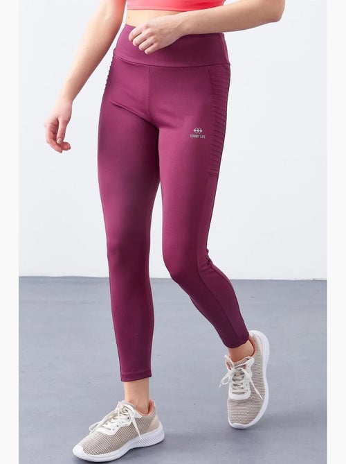 Legging met hoge taille en smalle pijp tommy - Kiabi