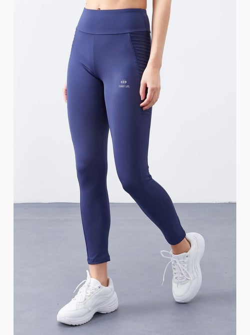 Legging met hoge taille en smalle pijp tommy - Kiabi