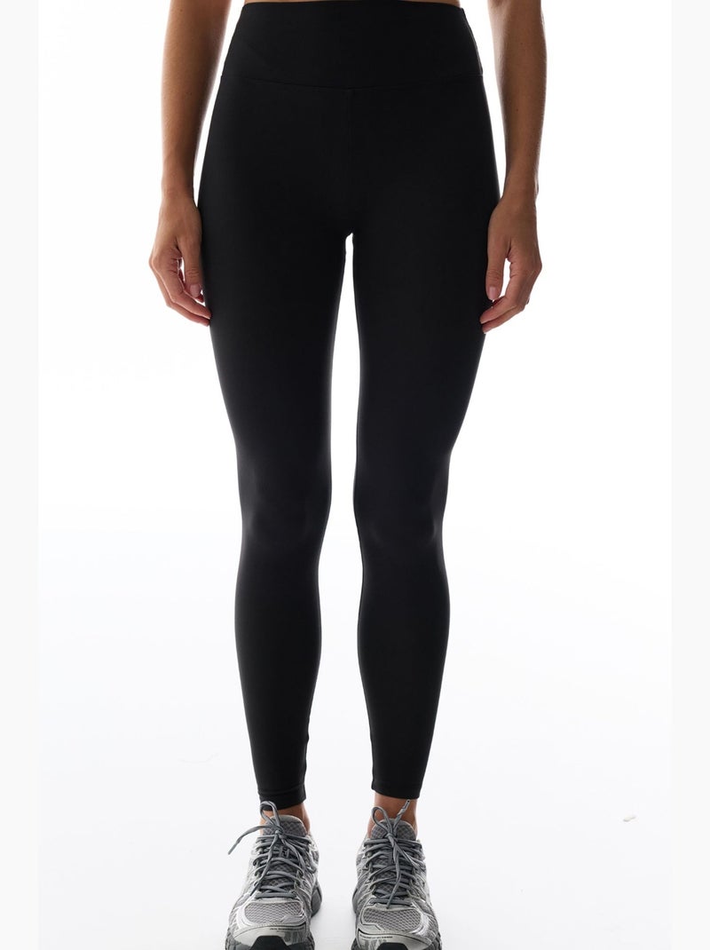 Legging met hoge taille en soft feel penti Zwart - Kiabi