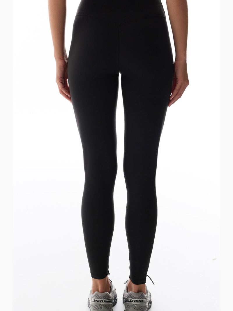 Legging met hoge taille en soft feel penti Zwart - Kiabi