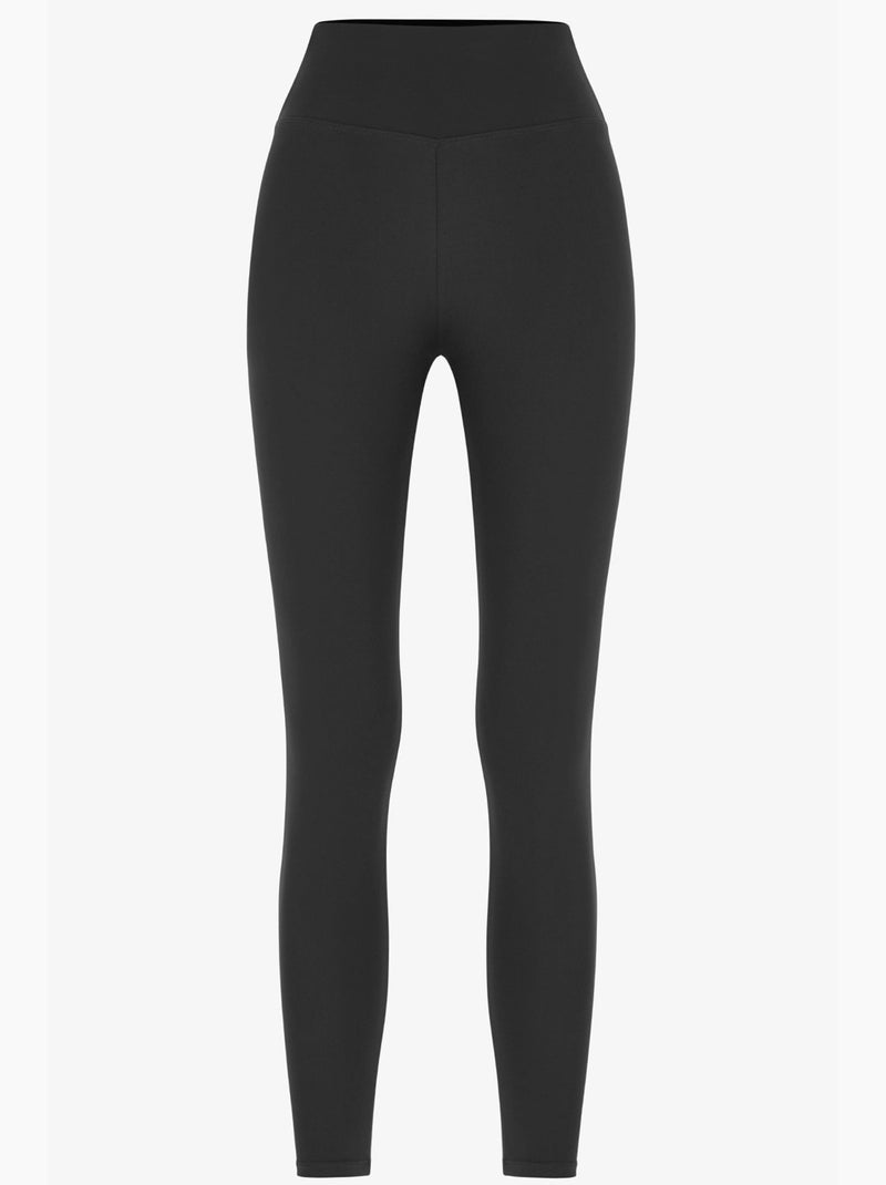 Legging met hoge taille en soft feel penti Zwart - Kiabi