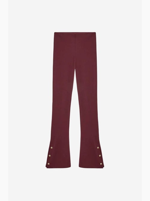 Legging met hoge taille en uitlopende pijp dilvin - Kiabi