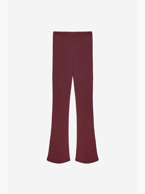 Legging met hoge taille en uitlopende pijp dilvin - Kiabi