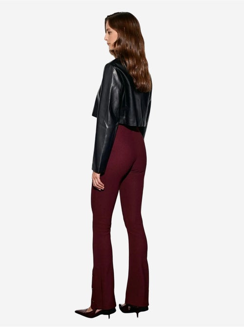 Legging met hoge taille en uitlopende pijp dilvin - Kiabi