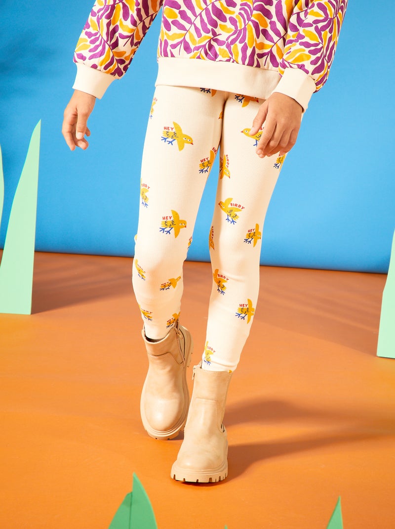 Legging met print - 'Grafik Edition' WIT - Kiabi