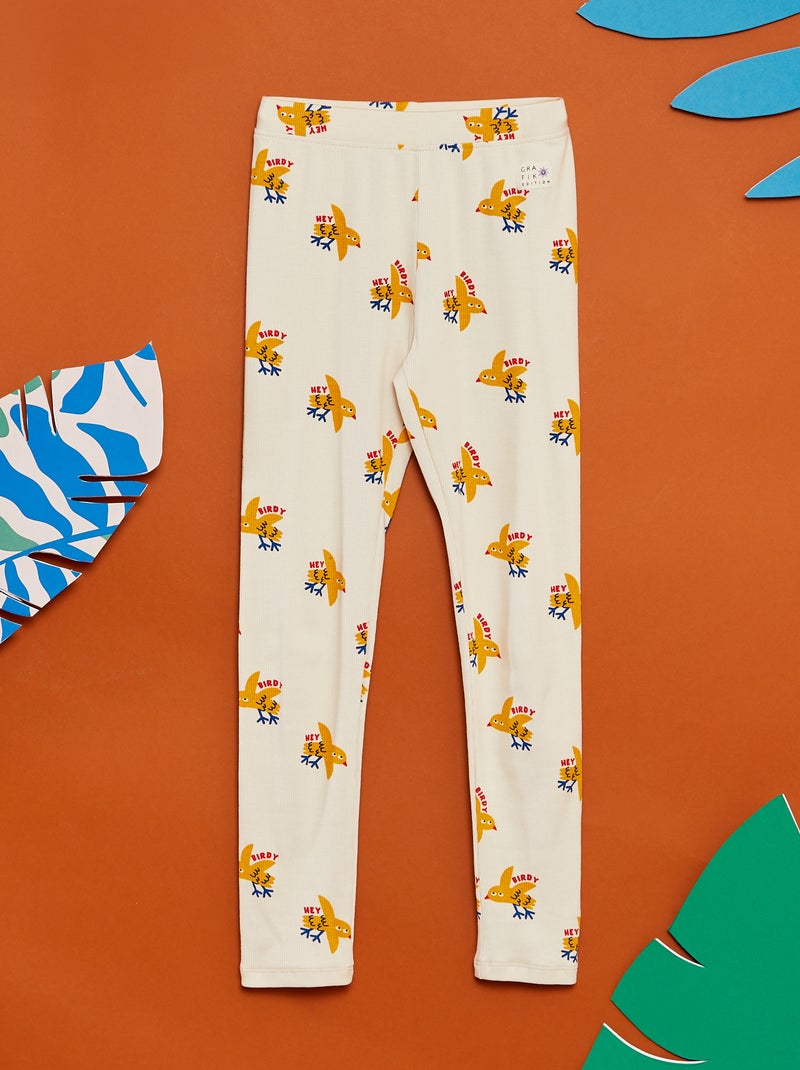 Legging met print - 'Grafik Edition' WIT - Kiabi