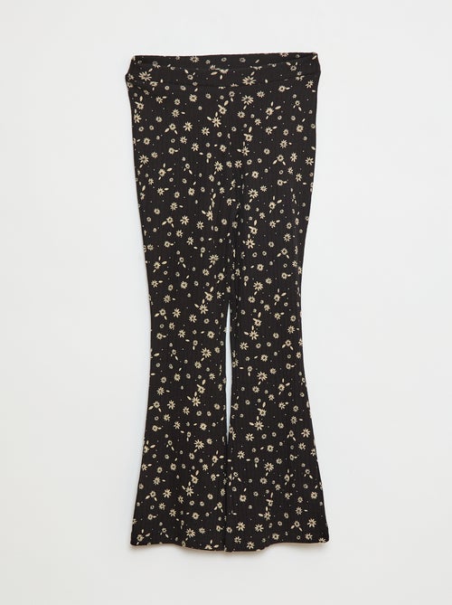 Legging met print van ribstof - Kiabi