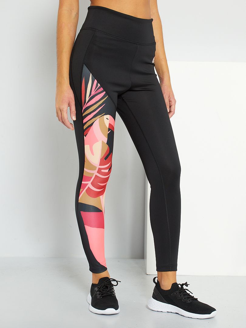 Legging met toekanprint 'Adidas' - ZWART - Kiabi - 45.00€