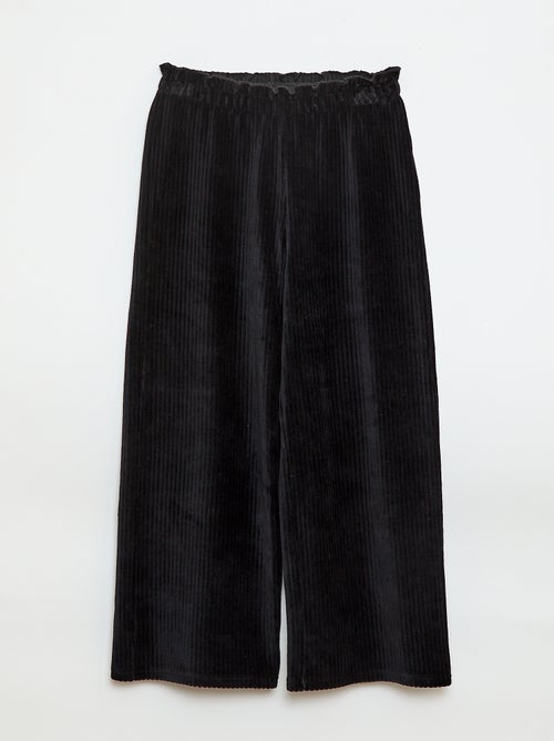 Legging met wijde pijpen van ribfluweel - Kiabi
